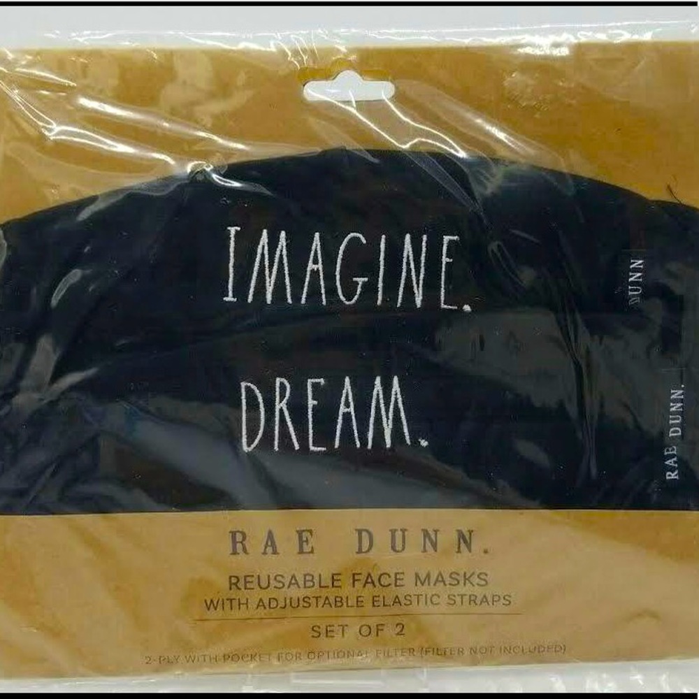 Rae Dunn face masks 2pack